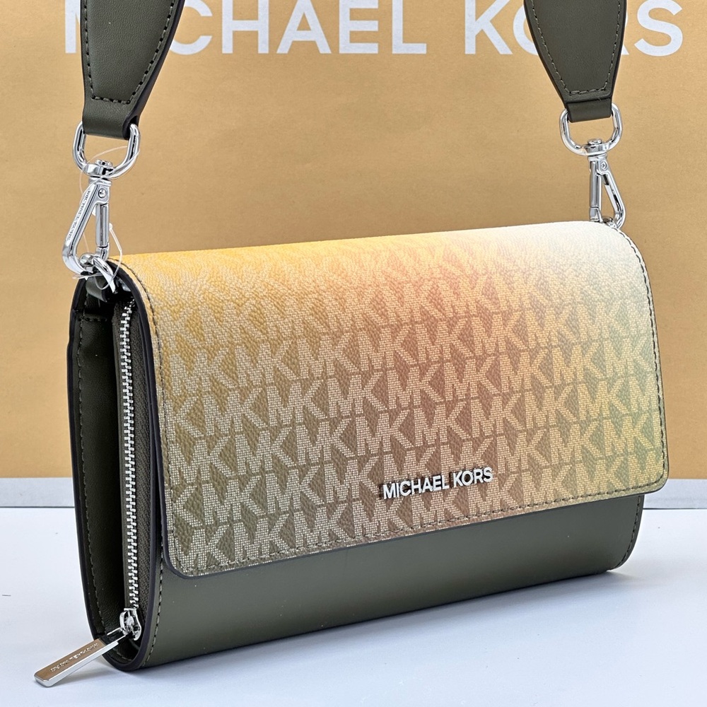 Michael Kors Gradient Olive and Gold Crossbody